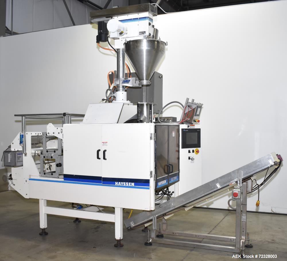 Used Hayssen Vertical Form Fill Seal Bagger with Mateer Auger Filler